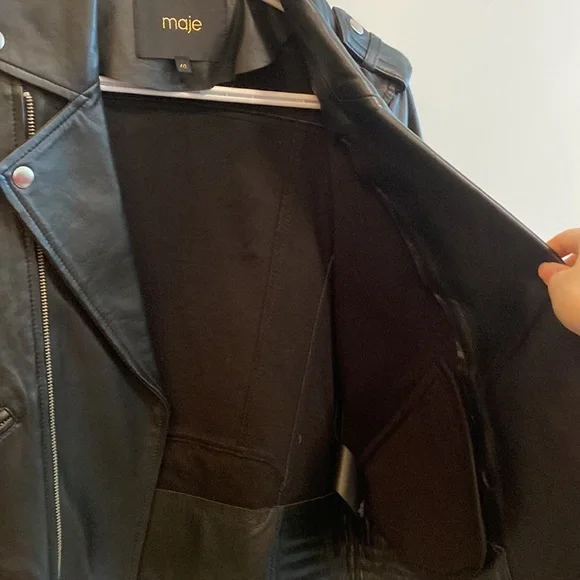 Maje leather jacket - Picture 11 of 16